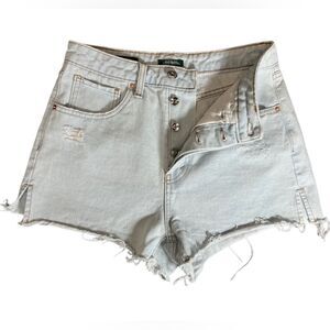 Wild fable super high rise cut off jean shorts light denim size 2